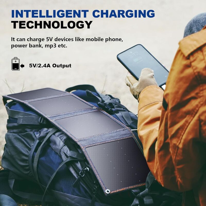 Panneaux solaires Panneau solaire 5V 21W Batterie 10000mAh