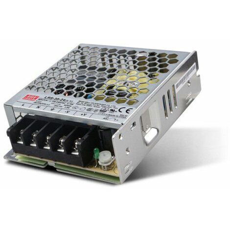 Alimentatore Meanwell 35W per Strip Led 24V Trasformatore LRS-35-24