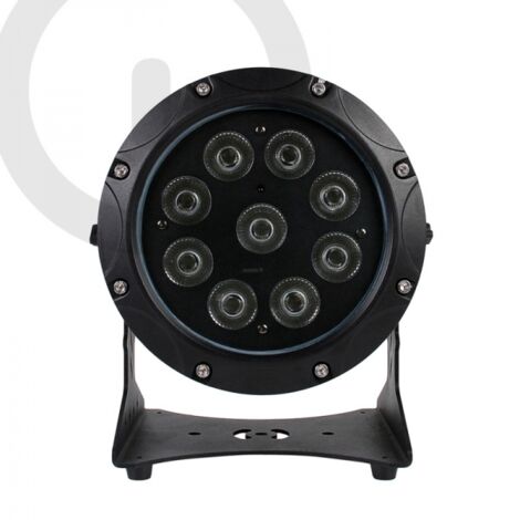 Faro portatile a batteria PAR LED RGBWA-UV 9x6W IP65 con funzione wireless WISDOM (1/5)