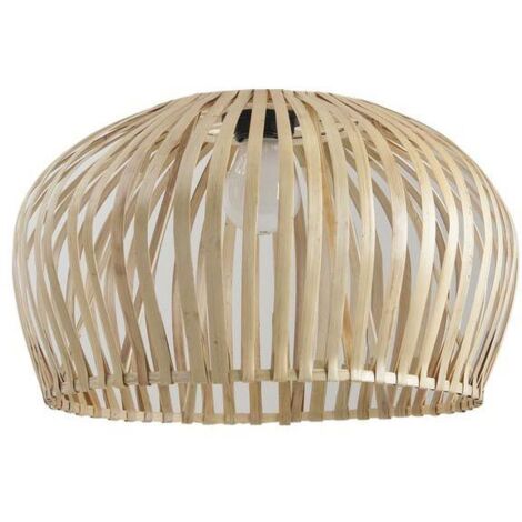Abat jour en bambou pour suspension Naturel