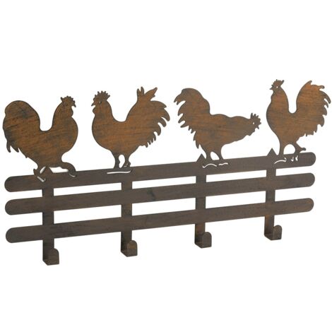 UNUS Spilla Da Giardino In Metallo Arrugginito - Cartello Decorativo Con Scritta In Tedesco, 66x22 Cm, Rustico