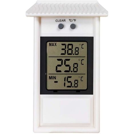 Termometro digitale per interni ed esterni con indicatore di temperatura  massima e minima
