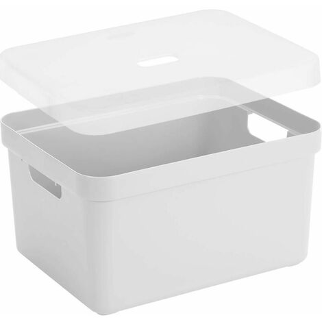 Contenitore Easy Box XL Dea Home 32 Litri - Trasparente 60x40x18 Cm Per Ripostiglio E Cantina - Foto 10