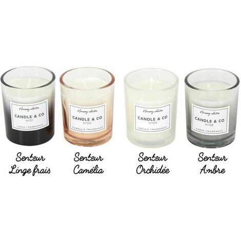 Set di 4 candele profumate Harmony 5,9 cm