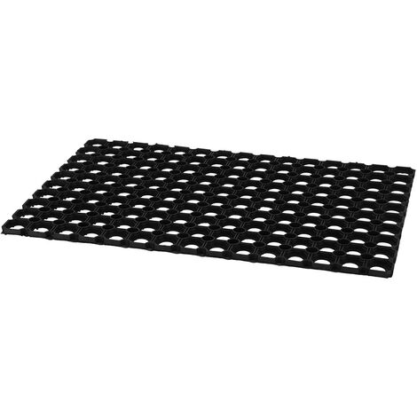 Alfombra goma eva 6 und, 60x60cms, 11mm, blanco- negro