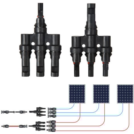 DEWIN 1 Paar professioneller Solarpanel-Kabelstecker, Solarpanel-Verlängerungskabel PV-Drahtadapter, für Solarpanel-Kabel-Photovoltaikanlage