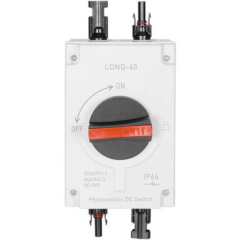 Interruttore DC 2 Poli 30A 12V-400V DIHOOL Con Scatola IP65 - Per Impianti Solari - Foto 6