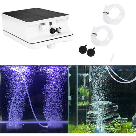 Pompa Aria Ad Energia Solare Per Laghetto O Acquario - Con Batteria E Pietra Porosa | Esterna - Foto 12