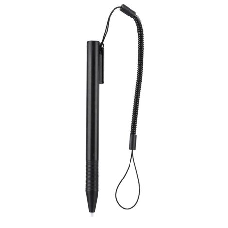 sourcing map 5pcs 2 in 1 Phone Touch Screen Pen Resistive Stylus Pen Aluminum Alloy with Resistance Capacitive Tips Universal, Black