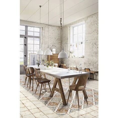 Carrelage Imitation Carreaux de Ciment LOFT FLOOR 20x20 (0,52m²) Parma - Les Carreaux de Jean