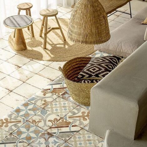 Carrelage Imitation Carreaux de Ciment LOFT FLOOR 20x20 (0,52m²) Aurora - Les Carreaux de Jean