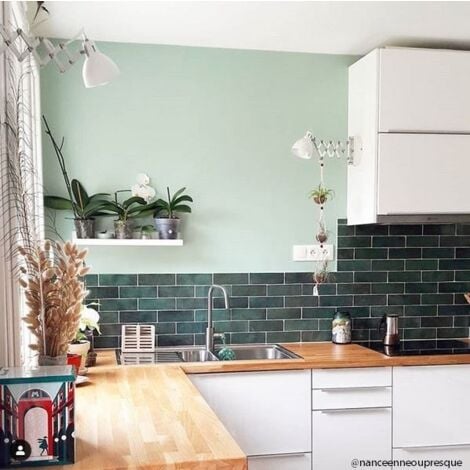 Faïence Effet Zellige ARTISAN 6,5x20 (0,5m2) Moss Green - Les Carreaux de Jean