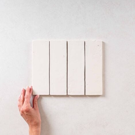 Carrelage mural Effet Zellige LAUREL CLAY 6x20 (0,5m2) Aspen Bone - Les Carreaux de Jean