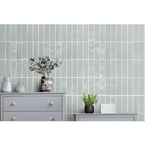 Carrelage mural Effet Zellige LAUREL CLAY 6x20 (0,5m2) Marley Blue - Les Carreaux de Jean