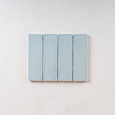 Carrelage mural Effet Zellige LAUREL CLAY 6x20 (0,5m2) Marley Blue - Les Carreaux de Jean