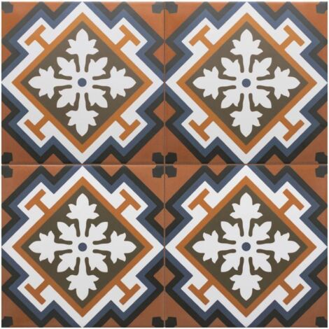 Carrelage Imitation Carreaux De Ciment 20x20 RIVOLI Chelsea (1m²) - Les Carreaux de Jean