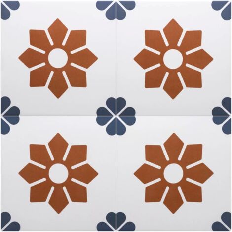 Carrelage Imitation Carreaux De Ciment 20x20 RIVOLI Fiore (1m²) - Les Carreaux de Jean