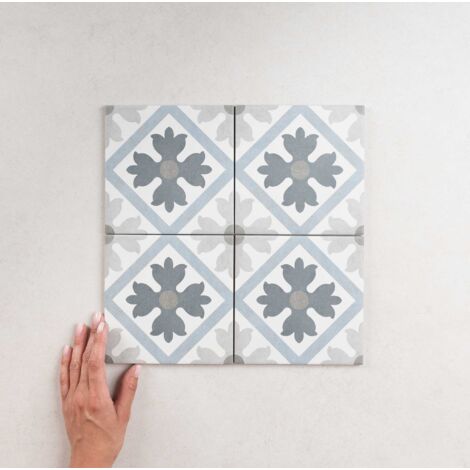 Carrelage Imitation Carreaux De Ciment 15x15 FIORELLA Martia (0,5m²) - Les Carreaux de Jean