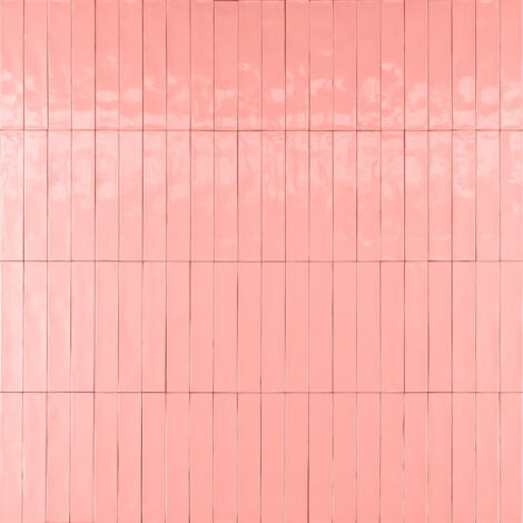 Carrelage Effet Zellige Rose LUZ Rosa 5,3x30cm (0,54m²) - Les Carreaux de Jean