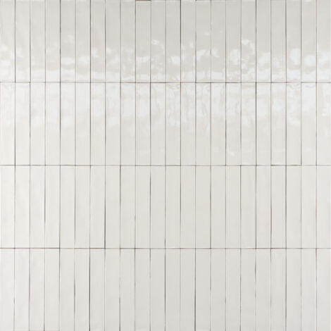 Carrelage Effet Zellige LUZ Blanc 5,3x30cm (0,54m²) - Les Carreaux de Jean