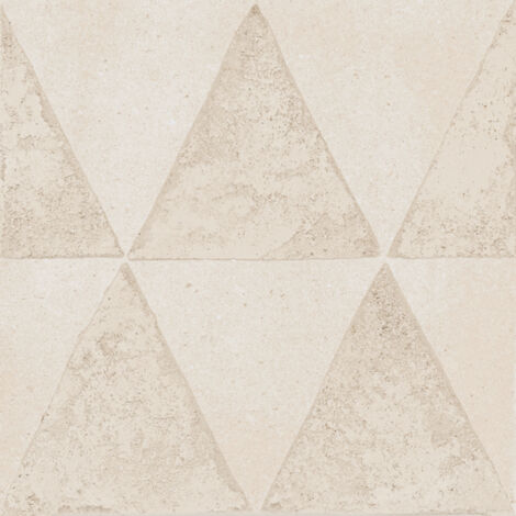Carrelage Imitation Carreaux De Ciment 20x20 ART CRAFT Pomice Triangoli (0,96m²) - Les Carreaux de Jean