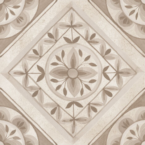 Carrelage imitation carreaux de ciment 20x20 cm – Grès cérame – 0,96 m² – Pose au sol et mur – Effet vintage pour cuisine et salle de bain