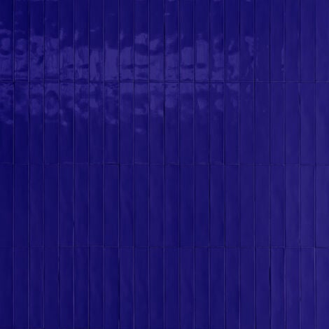 Carrelage Effet Zellige Bleu Marine LUZ Cobalto 5,3x30cm (0,54m²) - Les Carreaux de Jean