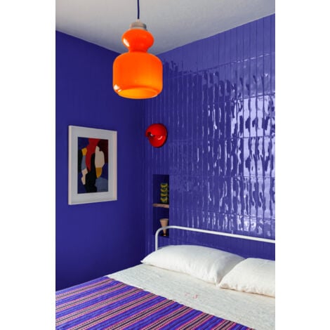 Carrelage Effet Zellige Bleu Marine LUZ Cobalto 5,3x30cm (0,54m²) - Les Carreaux de Jean