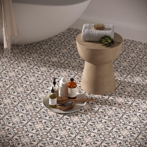 Carrelage Imitation Carreaux De Ciment 20x20 LA VILETTE Adele Bleu (1m²) - Les Carreaux de Jean