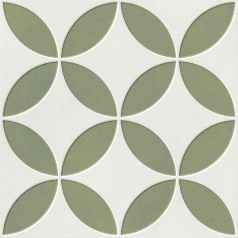 Carrelage imitation carreaux de ciment 22,3x22,3 cm – Grès cérame – Épaisseur 9 mm – Pour cuisine, salon et salle de bain