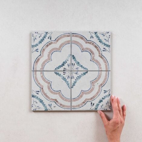 Carrelage Imitation Carreaux de Ciment Ada FIORENTINA 15x15cm (0,5m2) - Les Carreaux de Jean
