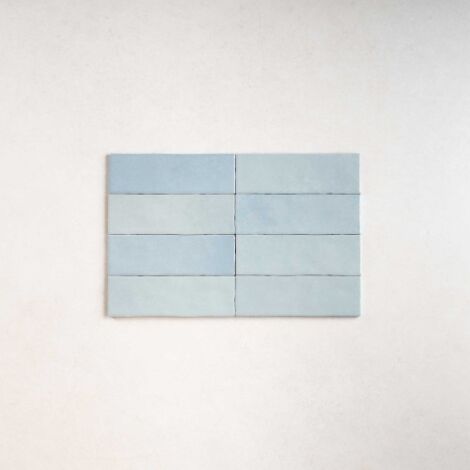 Carrelage Effet Zellige NOLITA Cielo 6,5x20cm (0,35m2 ) - Les Carreaux de Jean