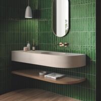 Faïence effet zellige 5x25cm – Grès cérame brillant – Boîte de 0,75m2 – Pour murs de salle de bain et cuisine – Bestile