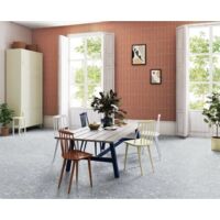 Carrelage Effet Terrazzo Hexagonal AROUSA 25,8x29cm (1m2) Azul - Les Carreaux de Jean
