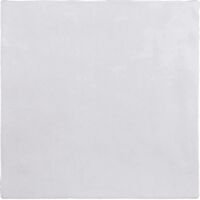 Carrelage mural faïence effet zellige LA RIVIERA 13,2x13,2 cm Gris nuage - - boîte de 1 m2