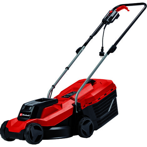 Einhell Elektro-Rasenmäher GC-EM 1000/32 (1.000 W, 32 cm Schnittbreite, bis 300 m², 30 L Grasfangkorb, 30 - 70 mm Schnitthöhe, klappbarer Führungsholm)