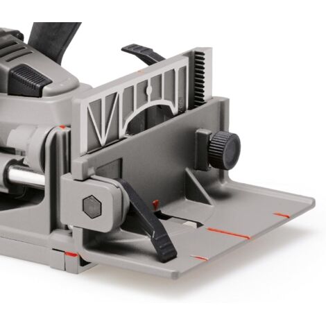 Fresa Per Biscotti Einhell TE-BJ 900 - 900 W, Profondità 20 Mm, 6 Livelli, Aspirazione Polvere, Lama 100 Mm - Foto 8