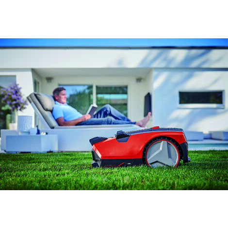 Einhell Mähroboter FREELEXO CAM 350 Power X-Change (18 V, Kamera ersetzt Begrenzungsdraht, für 350 m², Brushless, bis 25% Steigung, Schnittbreite 18 cm, inkl. 2,5 Ah Akku)