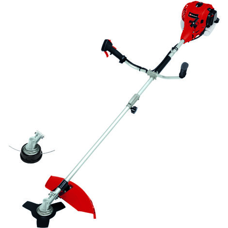 Einhell Benzin-Sense GC-BC 30/1 I AS (1 kW, vibrationsarmer 2-Takt-Motor, digitale Zündung, Alu-Hand-/Bikegriff mit Bedienelementen, inkl. 3-Zahn-Messer + Doppelfadenspule)