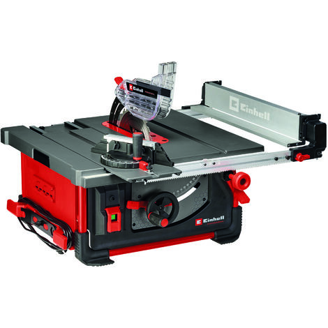 Einhell Professional Tischkreissäge mit Schiebetisch TP-CC 10 T (2000 W, 85 mm Schnitthöhe, Ø 254 mm Sägeblatt, Schiebeschlitten, Tischverbreiterung, Winkelanschlag)