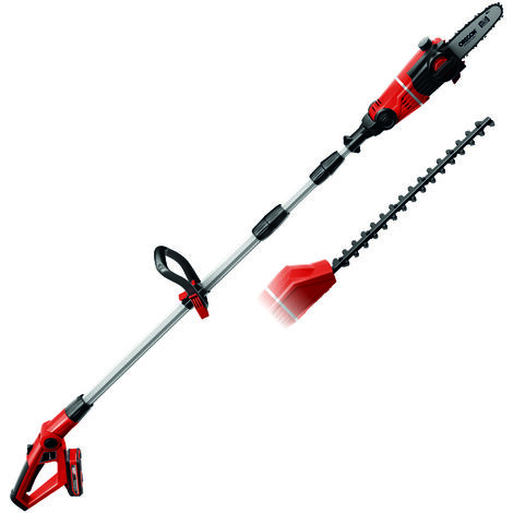 Einhell Akku Multifunktionswerkzeug GE-HC 18 Li T Kit (18V, 3Ah), 2-in-1 Heckenschere und Motorsäge, Oregon Schwert, inkl. Wechselakku & Ladegerät