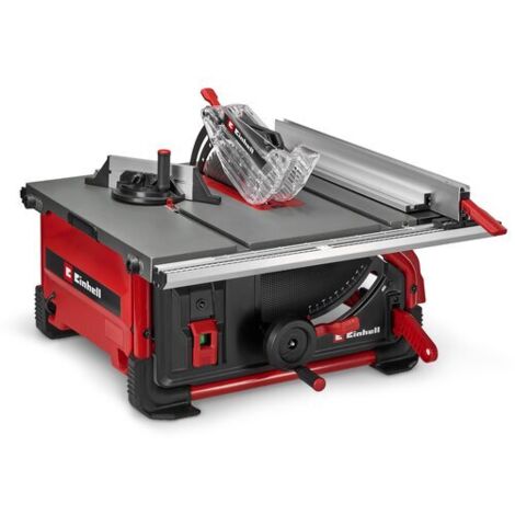 Einhell Tischkreissäge TE-TS 10 T (2000 W, 89 mm Schnitthöhe, Ø 254 mm Sägeblatt, Tischverbreiterung, Winkelanschlag, Parallelanschlag, Schiebestock, Absauganschluss)