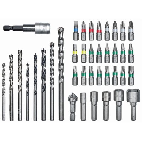 EINHELL Zubehör-Koffer mit 39 Teilen für Bohrschrauber - 1/4" Sechskant-Bit - 49108956 (1/5)