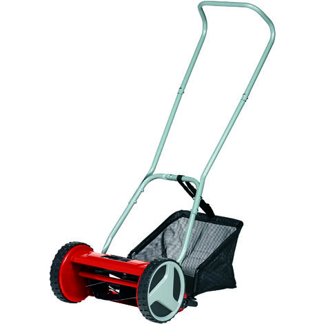 Einhell Hand-Rasenmäher GC-HM 300 (für bis zu 150 m², 30 cm Schnittbreite, kugelgelagerte Mähspindel mit 5 hochwertigen Stahlmessern, 4-stufige Schnitthöheneinstellung 13-37 mm, 16 l-Fangkorb)