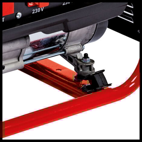Einhell Stromerzeuger (Benzin) TC-PG 25/1/E5 (2.100 W Dauerleistung, 9,1 A Nennstrom bei 230 V, max. 2.400 W, emissionsarmer 4-Takt-Antriebsmotor, 2x 230V-Steckdosen inkl. Voltmeter, 15 L Benzin-Tank)