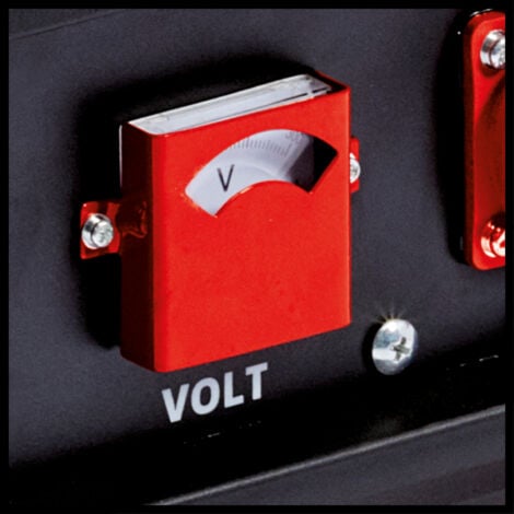 Einhell Stromerzeuger (Benzin) TC-PG 25/1/E5 (2.100 W Dauerleistung, 9,1 A Nennstrom bei 230 V, max. 2.400 W, emissionsarmer 4-Takt-Antriebsmotor, 2x 230V-Steckdosen inkl. Voltmeter, 15 L Benzin-Tank)