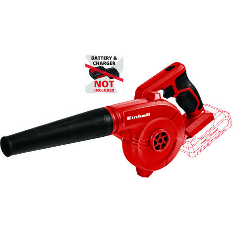 Einhell Akku-Bläser TE-CB 18/180 Li - Solo Power X-Change (Lithium-Ionen, Blas-Luftstrom bis zu 180 km/h. Leerlaufdrehzahl 15.500 min-1, 2 Geschwindigkeitsstufen, Softgrip, ohne Akku und Ladegeräte)