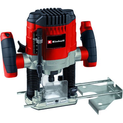 Einhell Oberfräse TC-RO 1155 E (1100 W, Ø 6 und 8 mm, Drehzahlregelung, Parallelanschlag, Absaugadapter, inkl. Zubehör)