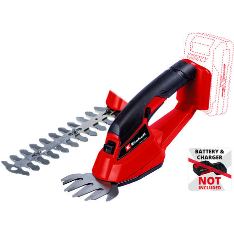 Einhell Akku-Gras- und Strauchschere GC-CG 18 Li-Solo Power X-Change (18 V, 100 mm / 200 mm Schnittlänge, wechselbares Grasschneideblatt + Strauchmesser, ohne Akku)