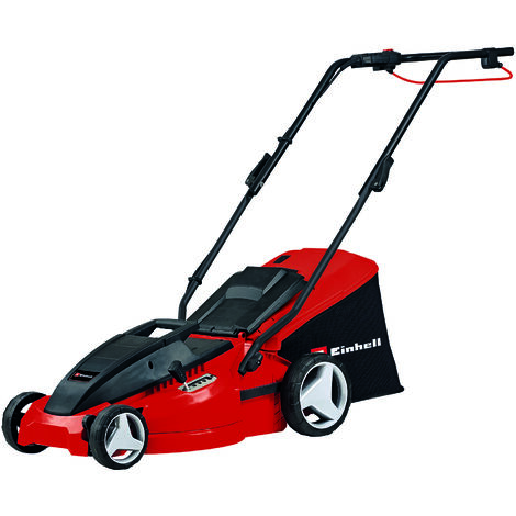 Einhell Elektro-Rasenmäher GC-EM 1500/36 (1.500 W Carbon Power Motor, 36cm Schnittbreite, 38L Fangbox, für 600 m² Rasenflächen, Schnitthöhe 25 - 65 mm)